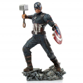 Iron Studios - Statue Captain America Ultimate - The Infinity Saga - Art Scale 1/10 Szobor Ajándéktárgyak