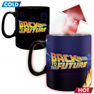 Back To The Future - Hőre változó bögre - 460 ml - Abystyle Ajándéktárgyak