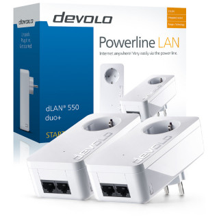 NET-PWLINE Devolo D 9303 dLAN 550 duo+ powerline starter kit PC