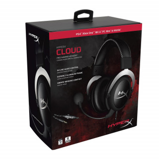 HyperX Cloud Gaming Headset (Silver) HX-HSCL-SR/NA Több platform