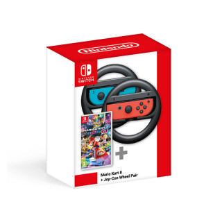 Mario Kart 8 Deluxe + Joy-Con Wheel kormány-tok pár Nintendo Switch