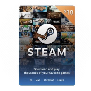 Steam Wallet 10 USD token PC