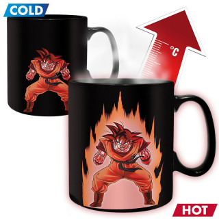 DRAGON BALL - Hőre változó bögre - 460 ml - DBZ/ Goku - Abystyle Ajándéktárgyak