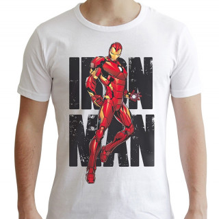  MARVEL - Póló - Iron Man Classic - fehér (M-es méret) - Abystyle Ajándéktárgyak