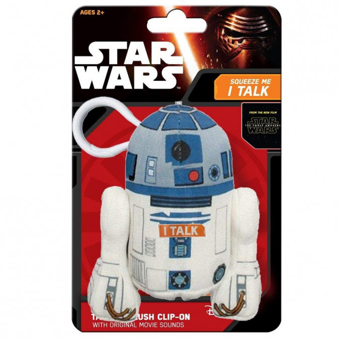STAR WARS - R2-D2 - Plüss mini kulcstartó (beszélő - 17cm) - Abystyle Ajándéktárgyak
