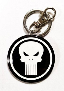 Marvel - Fém kulcstartó - Punisher Logo - Abystyle Ajándéktárgyak