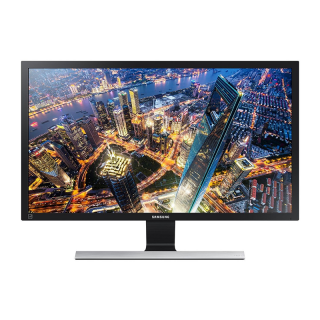 Samsung U24E590D 23,5" PLS LED monitor (UHD, HDMI, Display Port, belső táp) PC