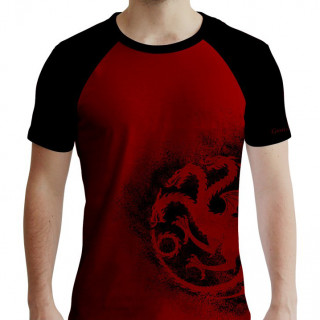  GAME OF THRONES - Póló - Targaryen - piros-fekete (XL-es méret) - Abystyle Ajándéktárgyak