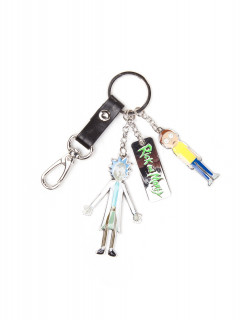 Rick and Morty - Kulcstartó - Character Charms Metal Keychain Ajándéktárgyak