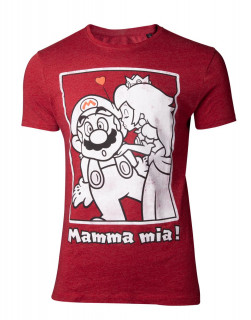 Nintendo - Super Mario Peach Kiss - Póló - XL Ajándéktárgyak