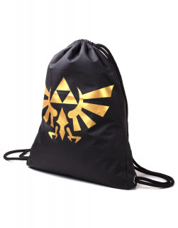 Zelda - Táska - Zelda Generic Metallic Gold Rubber Print Gymbag Ajándéktárgyak