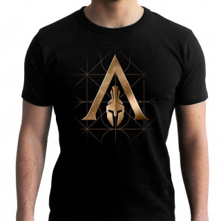 ASSASSIN'S CREED - Tshirt - Crest Odyssey - man SS black - new fit (S-es méret) - Abystyle Ajándéktárgyak