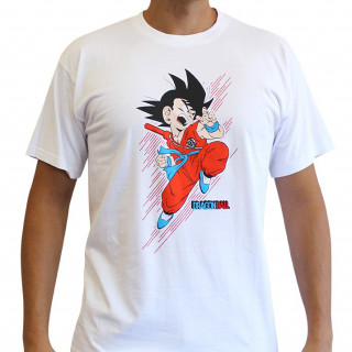 DRAGON BALL - Tshirt - Póló "DB/ Goku young" man SS white - New fit (XL-es méret) - Abystyle Ajándéktárgyak