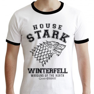 GAME OF THRONES - Tshirt - Póló "House Stark" man SS white - premium (S-es méret) - Abystyle Ajándéktárgyak