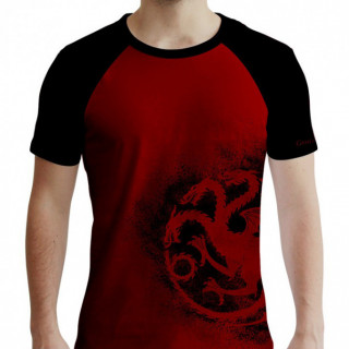 GAME OF THRONES - Tshirt "Targaryen" man SS red & black - premium (S-es méret) - Abystyle Ajándéktárgyak