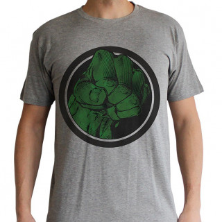 MARVEL - Póló "Hulk Smash" man SS sport grey - basic (XXL-es méret) - Abystyle Ajándéktárgyak