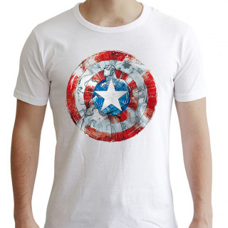 MARVEL - Tshirt "CA Classic" man SS white - new fit - Abystyle Ajándéktárgyak