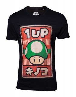 Nintendo - Propaganda Poster Inspired 1-Up Mushroom T-shirt (M-I) (M-es méret) Ajándéktárgyak