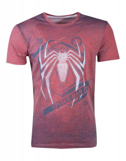 Spiderman - Acid Wash Spider Men's - Póló (M-es méret) Ajándéktárgyak