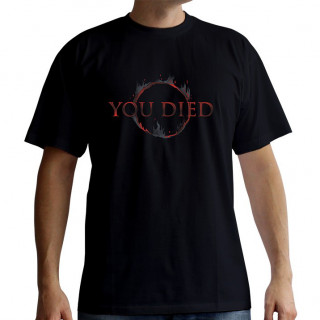 DARK SOULS - Tshirt "You Died" man SS black - basic (L-es méret) - Póló - Abystyle Ajándéktárgyak