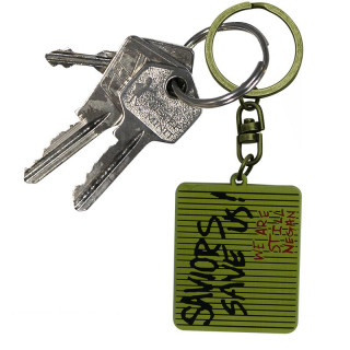 THE WALKING DEAD - Keychain "Saviors save us" - Kulcstartó - Abystyle Ajándéktárgyak