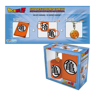 DRAGON BALL -- Pck Mug320ml + Keyring + Notebook "Kame Symbol" - Ajándékcsomag - Abystyle Ajándéktárgyak