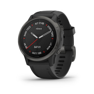 GARMIN Fenix 6S Sapphire Carbon DLC szürke, fekete szilikon szíjjal 010-02159-25 Mobil