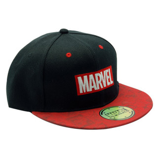 MARVEL - Snapback Cap - Black & Red - Logo - Sapka - Abystyle Ajándéktárgyak