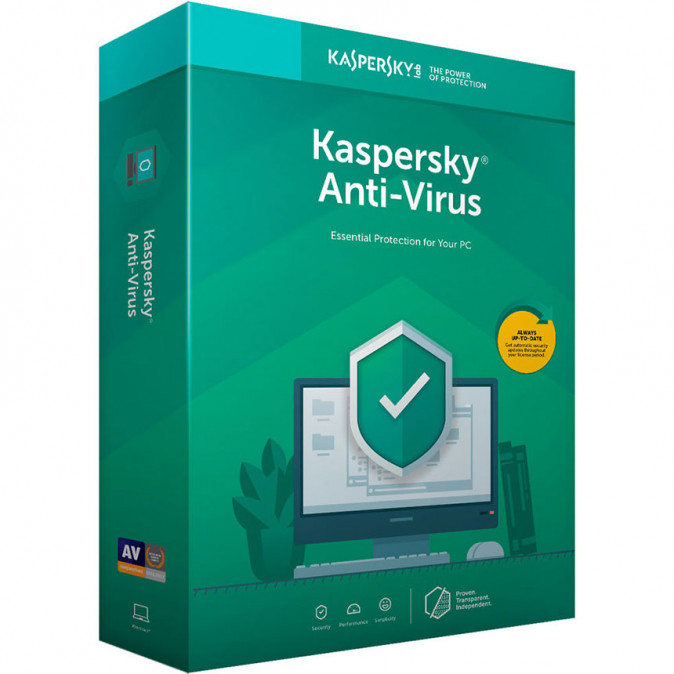 Kaspersky Anti-Virus  (1 eszköz 1 év) (Letöltőkód) PC