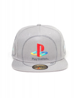 PlayStation - Silver Logo Snapback Sapka Ajándéktárgyak