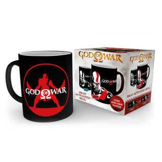 GOD OF WAR - 300 ml Heat Change Mug: Kratos - Hőérzékeny Bögre - Abystyle Ajándéktárgyak