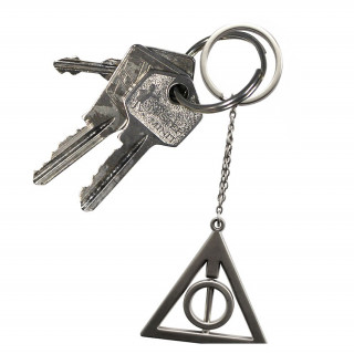 Harry Potter Deathly Hallows 3D fém kulcstartó - Abystyle Ajándéktárgyak