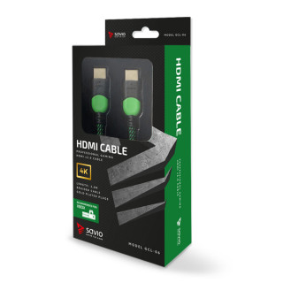 SAVIO GCL-06 HDMI kábel v2.0 3 m zöld Xbox One