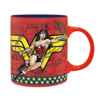 DC COMICS - Bögre - 320 ml - Wonder Woman Action  - Abystyle Ajándéktárgyak