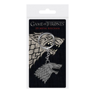 Game Of Thrones 3D Metal Keychain Stark Sigil 6 cm - Fém kulcstartó Ajándéktárgyak