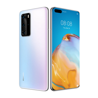 Huawei P40 Pro Dual SIM 256GB Jeges Fehér (5G) Mobil