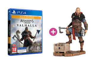 Assassin's Creed Valhalla Gold Edition + Eivor szobor Ajándéktárgyak