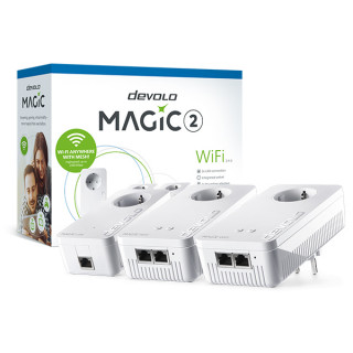 Devolo Magic 2 WiFi 2-1-3 WiFi Powerline Multiroom Kit (D 8398) PC