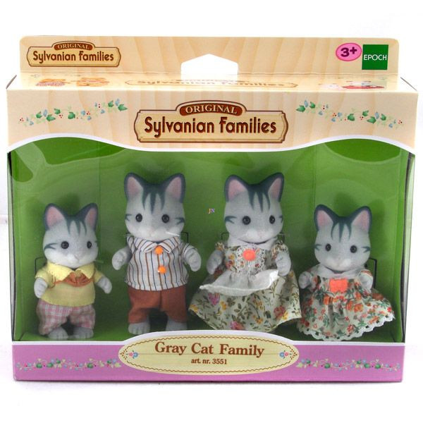 Sylvanian Families: Szürke cica család Játék