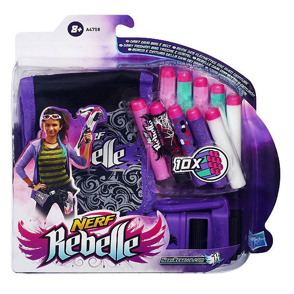 NERF Rebelle: Diva 10 db-os lőszer utántöltő készlet táskában Játék