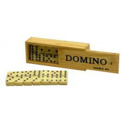 Dominó dupla hatos, fehér 695105 Játék