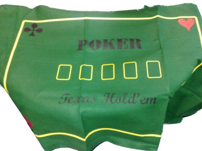 Póker Terítő (filc) 180x90cm zöld 759860 Játék