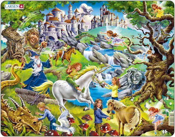 Larsen maxi puzzle 30 db-os A mesék birodalma - US31 Ajándéktárgyak