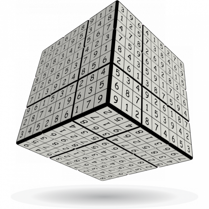 V-Cube 3x3 versenykocka, V-udoku Játék