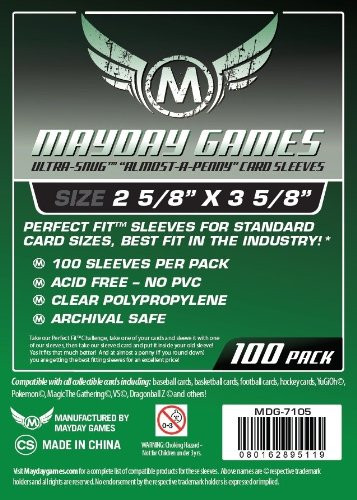 Mayday Ultra Snug "Almost a Penny" kártyavédő (card sleeve) - 63,5x89mm (100db/csomag) Játék