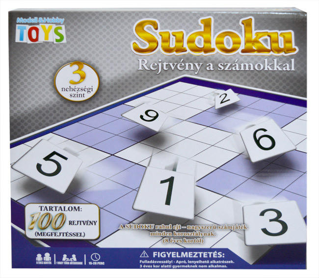 Sudoku rejtvény a számokkal Játék