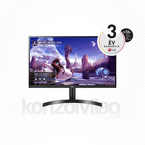 LG Monitor 27" - 27QN600-B (IPS; 16:9; 2560x1440; 5ms; 350cd; HDMIx2; DP; USB-C, sRGB99%; FreeSync™; HDR10) PC