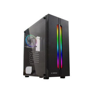 Rampage Számítógépház - SPECTRA RGB (fekete; ablakos; ATX; alsó táp; 2x120mm; 1xUSB3.0 + 2xUSB2.0, I/O; porszűrő) PC