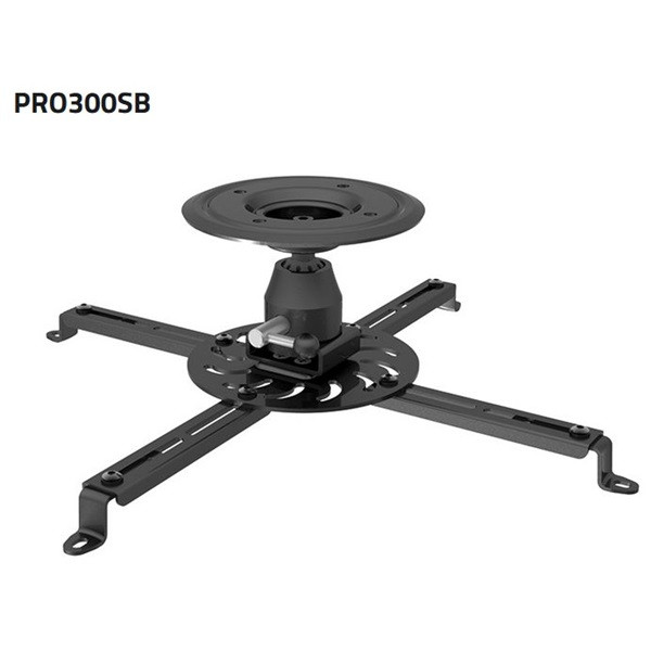 MOUNT-WALL SUNNE (PRO300SB) Projektor mennyezeti konzol dönthető, Profil: 135mm, max 25kg (fekete) TV