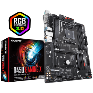 Gigabyte Alaplap - AMD B450 GAMING X AM4 (B450, 4xDDR4 2933MHz, PCI-E, RAID, 6xSATA3, M.2, 6xUSB2.0, 6xUSB3.1) PC